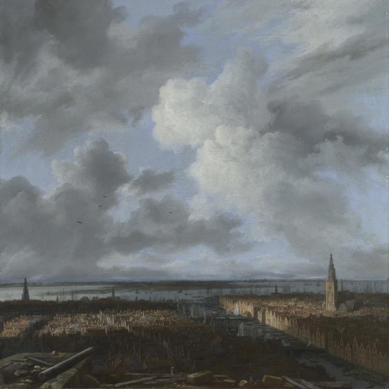 A Panoramic View of Amsterdam looking towards the IJ
